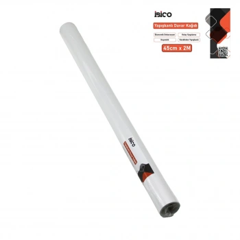 2MT X 45CM BEYAZ SADE TEZGAH ÜSTÜ FOLYO STİCKER - DUVAR KAĞIT KENDİNDEN YAPIŞKANLI - EKO DEKORASYON - DAYANIKLI (4887)