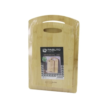 2PCS SET  AHŞAP BAMBU KESİM PANOSU - KESME TAHTASI  18X28X1CM--22X32X1CM (4887)