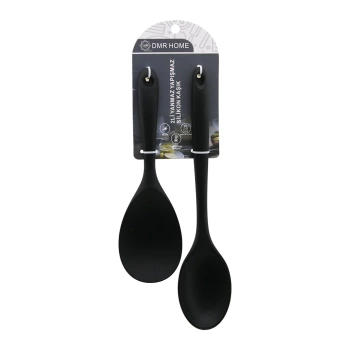 2PCS   SİLİKON  KAŞIK SET  GENİŞ AĞIZ= 6.6X9.5CM--22.5CM   DAR AĞIZ= 5.8X8CM--27.5CM (4887)