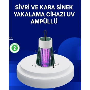 2’si 1 Arada Led Işıklı Elektrikli Böcek Öldürücü