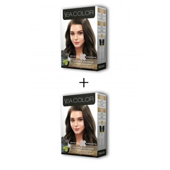 2X2 Tüp Krem Saç Boyası Seti Yoğun Koyu Küllü Kumral No:6.11
