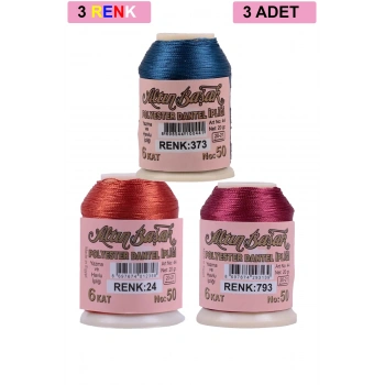 3 Adet Altınbaşak Oya ve Dantel İpi 20 gr -  - No: 024 - 793 - 373
