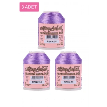 3 Adet Altınbaşak Oya ve Dantel İpi 20 gr -  - No: 035