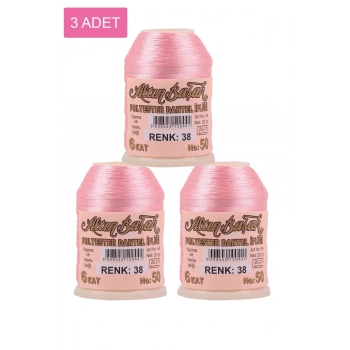 3 Adet Altınbaşak Oya ve Dantel İpi 20 gr -  - No: 038