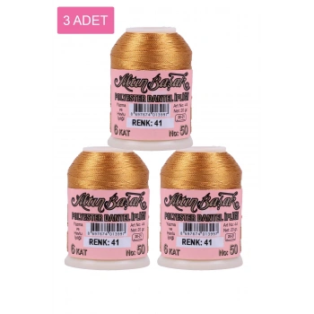 3 Adet Altınbaşak Oya ve Dantel İpi 20 gr -  - No: 041