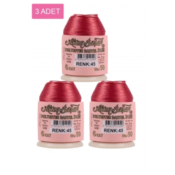 3 Adet Altınbaşak Oya ve Dantel İpi 20 gr -  - No: 045