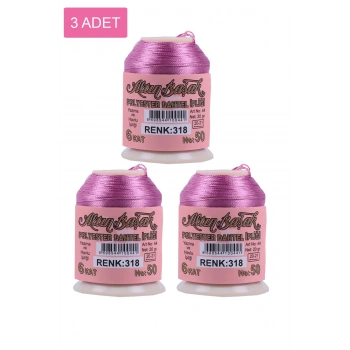 3 Adet Altınbaşak Oya ve Dantel İpi 20 gr -  - No: 318