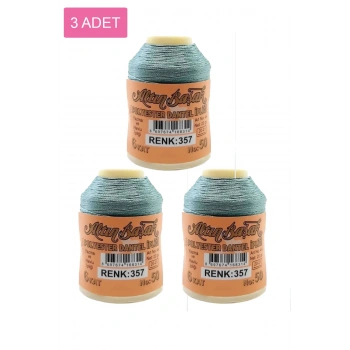 3 Adet Altınbaşak Oya ve Dantel İpi 20 gr -  - No: 357