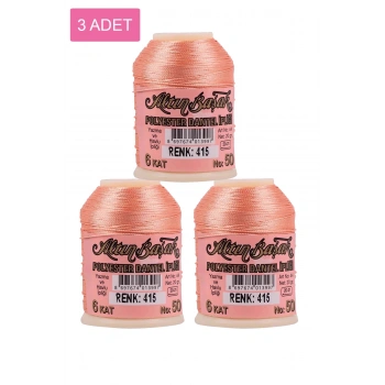 3 Adet Altınbaşak Oya ve Dantel İpi 20 gr -  - No: 415