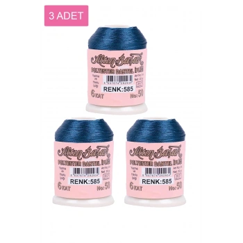 3 Adet Altınbaşak Oya ve Dantel İpi 20 gr -  - No: 585