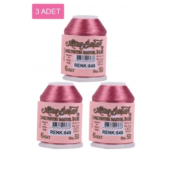 3 Adet Altınbaşak Oya ve Dantel İpi 20 gr -  - No: 649