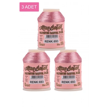 3 Adet Altınbaşak Oya ve Dantel İpi 20 gr -  - No: 693