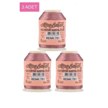 3 Adet Altınbaşak Oya ve Dantel İpi 20 gr -  - No: 701