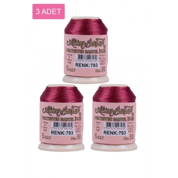 3 Adet Altınbaşak Oya ve Dantel İpi 20 gr -  - No: 793