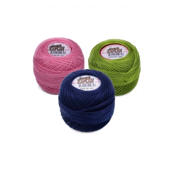 3 Adet Kaplan Etamin Ve Kanaviçe İpi 8 No Kod/Renk: 427 - 3348 - 823 - 