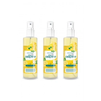 3 Adet Limon Kolonyası  Ev Ofis Pratik Kullanım Sprey 100ml