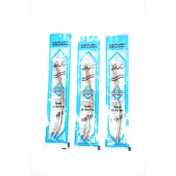 3 Adet Taze Doğal Diş Fırçası Misvak Vakumlu Paket 15 cm Orta Boy
