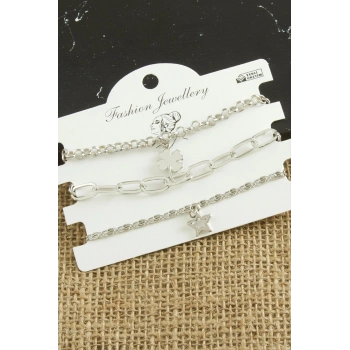 3 Adet Yonca Trend Zincir Bileklik