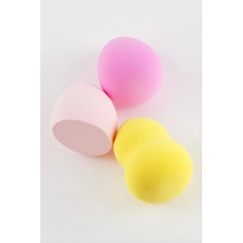 3 Adet Yumurta Silindir Makyaj Süngeri