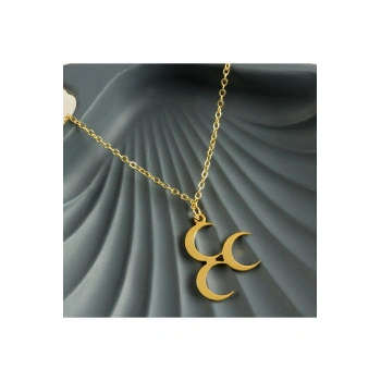 3 Hilal Uçlu Kolye