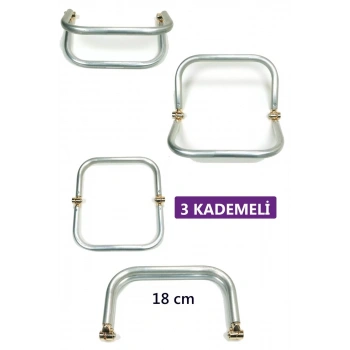 3 Kademeli Gizli Metal Mango Çanta Bursu – 18 cm - Metal Çanta Aparatı