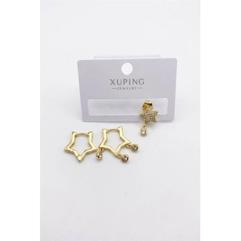 3lü Xuping Küpe - Altın