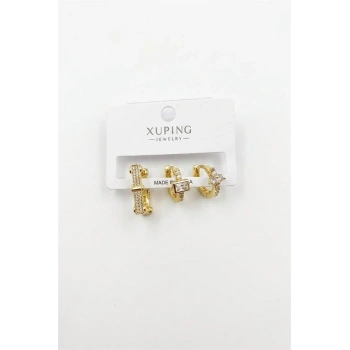 3lü Xuping Küpe - Altın