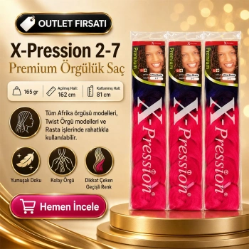 3 Paket - Afrika Örgüsü Ve Rasta İçin Sentetik Ombreli Saç 2-7