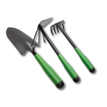 3 Parça Bahçe Seti - Çapa Tırmık Kazma Set (4887)