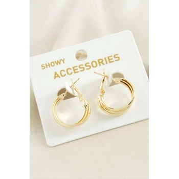 3 Sıra Trend Halka Küpe