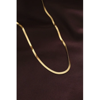 316L Çelik Altın Renk 60 cm İtalyan Zincir Kolye - TJ-BKO6230