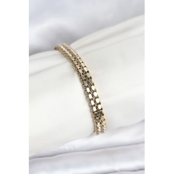316L Çelik Gold Renk Kadın Bileklik - TJ-BB8151