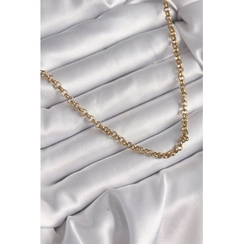 316L Çelik Gold Renk Kadın Kolye - TJ-BKO9665