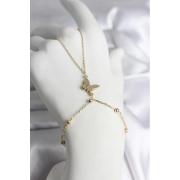 316L Çelik Gold Renk Model Kadın Şahmeran - TJ-SN740