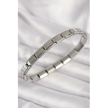 316L Çelik Gümüş Renk İnce Yazılı Nomination Kadın Bileklik - TJ-BB6876