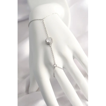 316L Çelik Gümüş Renk Kalp Model Şahmeran - TJ-SN550