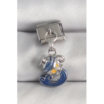 316L Çelik Gümüş Renk Sallantı Kova Burç Model Nomination Charm - TJ-BC1374