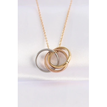 316L Çelik Zincir Çoklu Renk Model Kolye - TJ-BKO8668