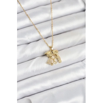 316L Çelik Zincir Gold Renk Erkek Kız Model Kadın Kolye - TJ-BKO10617