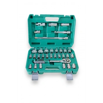 32 Parça Profesyonel Lokma Takımı 1/2 Cr-v Çeliği (32 Parça)