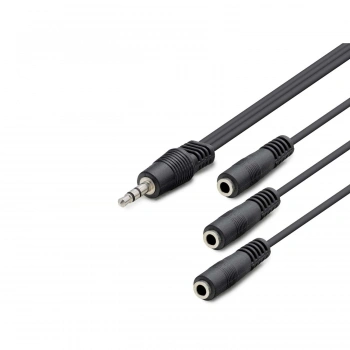 3.5 Mm To 3*3.5 Mm F Kablo 2Lıne 30Cm Siyah HDX1023