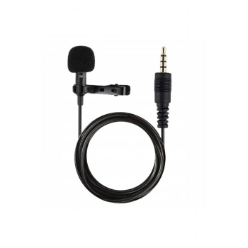 3.5mm Jak 1.5 Metre Double Mikrofon - Siyah