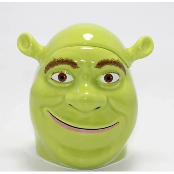 3d Shrek Tasarımı Kapaklı Kupa Bardak Alk4534