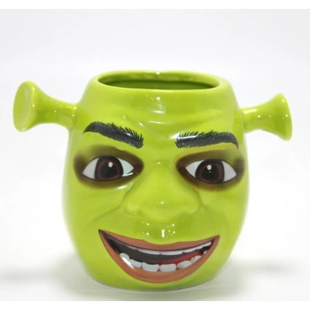 3d Shrek Tasarımı Porselen Kupa Bardak Alk4507