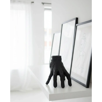 3d Siyah El Biblo 27x22 Cm İddialı Ev Dekorasyonu