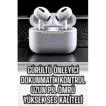 3.nesil Tws Bluetooth Kulaklık Mikrofonlu Anc Özelliği Dokunmatik Kontrol