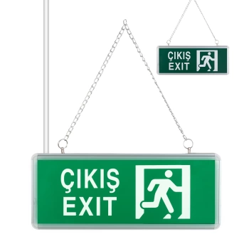 3W TEK YÖN ACİL ÇIKIŞ YÖNLENDİRME TABELASI - LAMBASI (38X30X36MM) (4887)