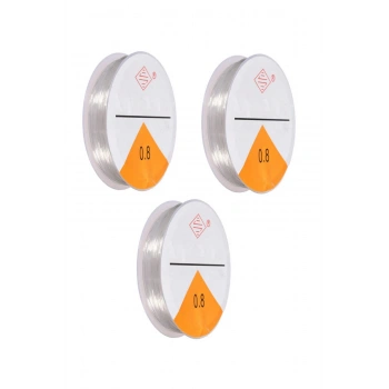 3x5 Metre Lastikli Misina Bileklik İpi 0,8 mm