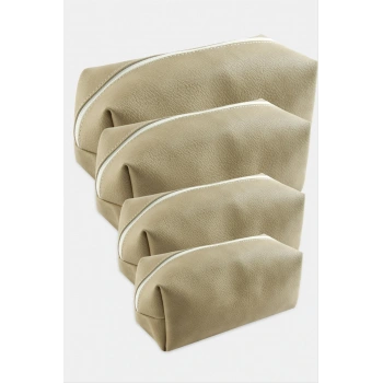 4 Adet El Tutmalı Makyaj Çantası