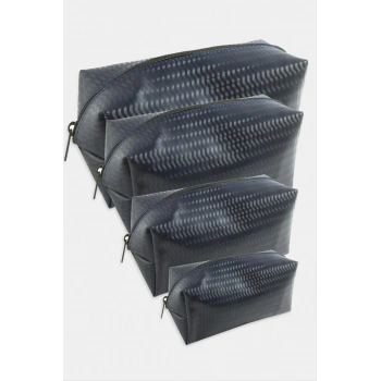 4 Adet El Tutmalı Makyaj Çantası